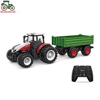 Máy kéo 210hp_bánh rộng + rơ mooc – điều khiển từ xa , xe máy cày đồ chơi, xe nông trại, mk16brrmx