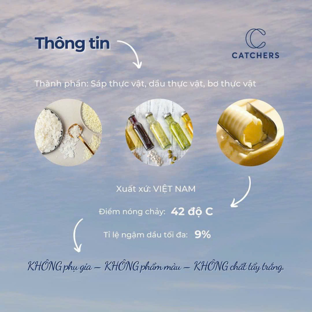 SÁP BƠ CATCHERS | Catchers Butter Wax - Nguyên liệu Nến