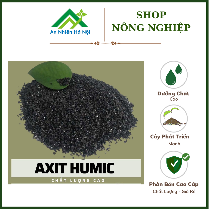 Phân bón hữu cơ AXIT HUMIC 500g  - Chất lượng cao, thân thiện với môi trường, bổ sung dinh dưỡng cho cây