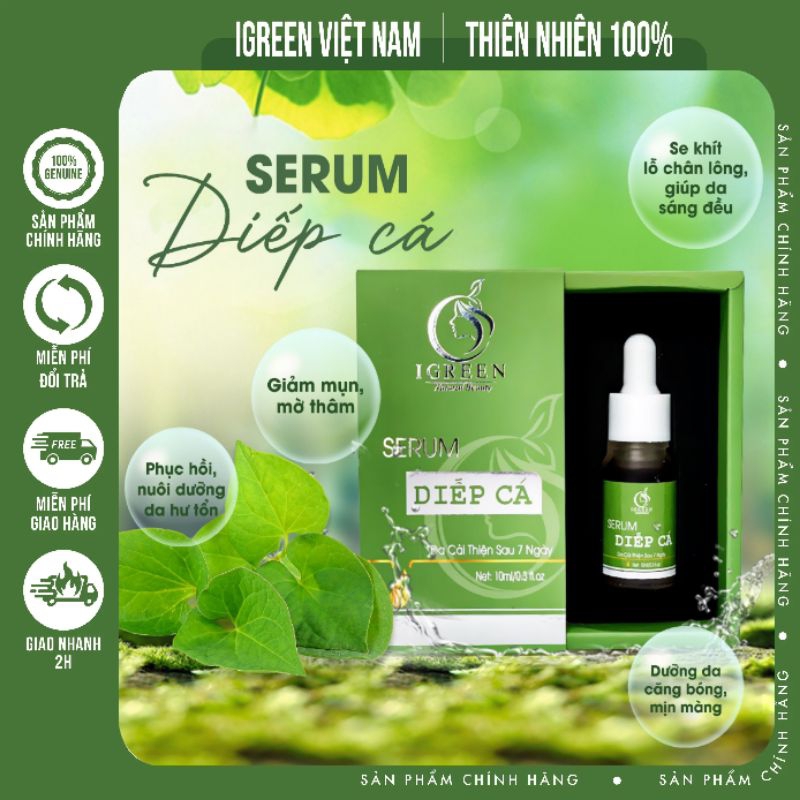 SERUM DIẾP CÁ_ SẠCH MỤN_ SẠCH THÂM  _SE KHÍT LỖ CHÂN LÔNG _DA SÁNG ĐỀU MÀU