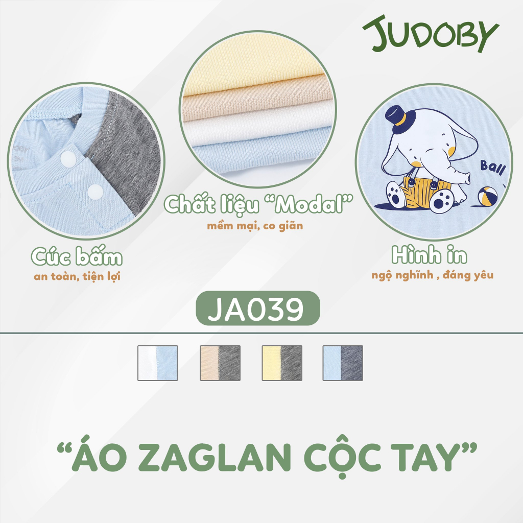 Áo cộc tay zaglan cho bé - Judoby