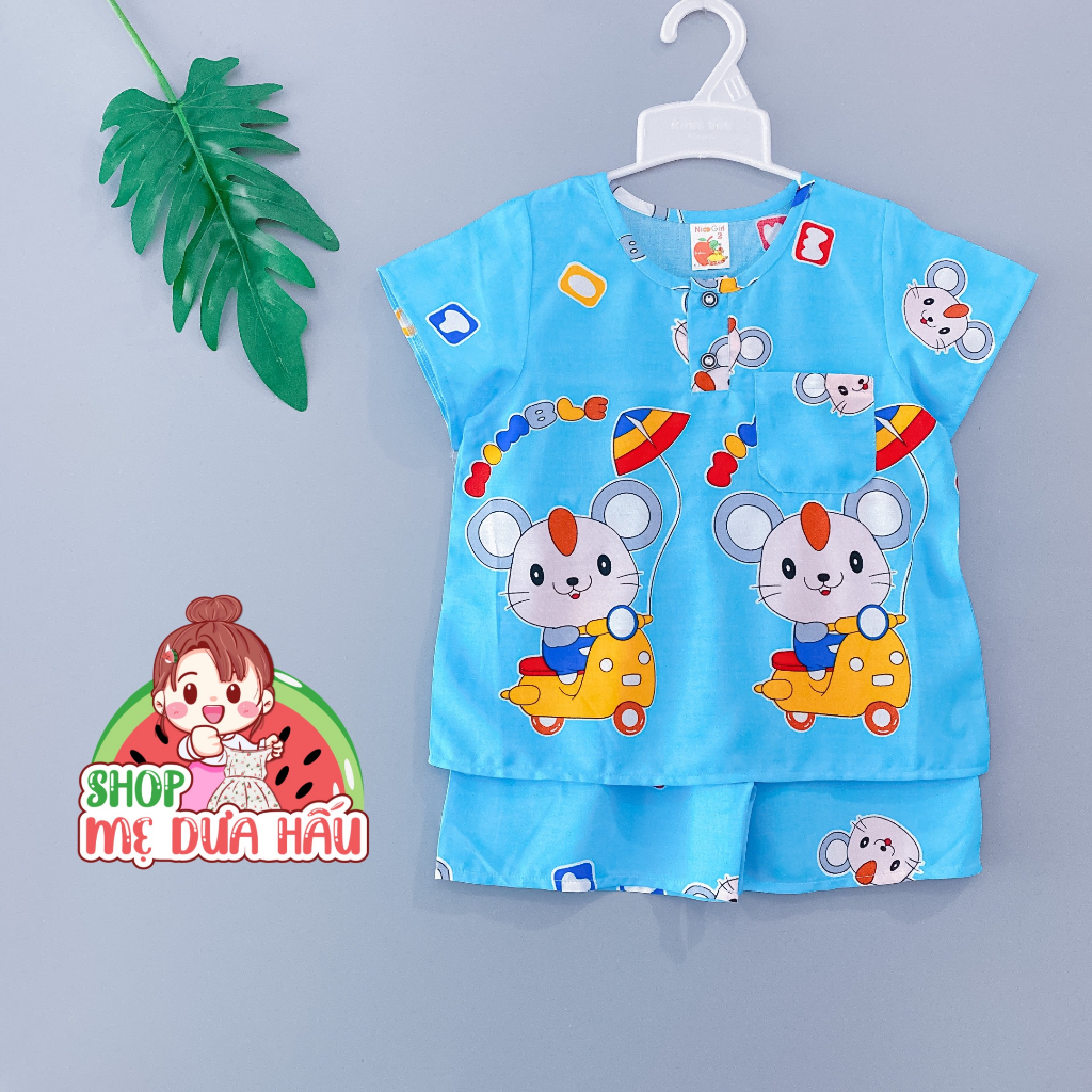 Bộ tole lanh đùi bé trai in bông chân size 6-17kg