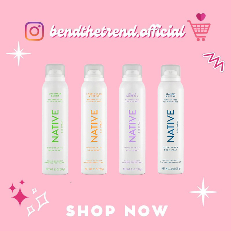 [AUTH-ĐỦ BILL] XỊT KHỬ MÙI NATIVE DEODORANT & BODY SPRAY