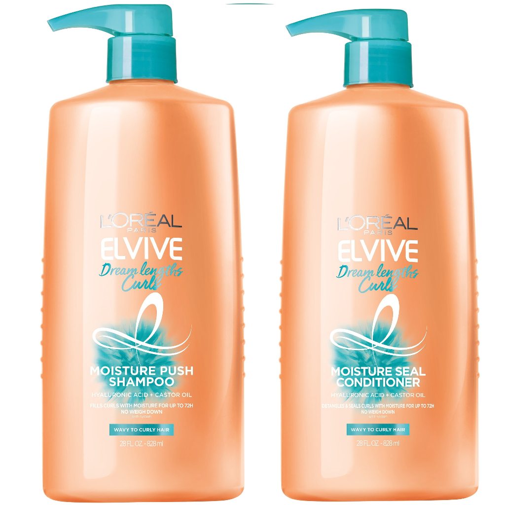 Dầu gội và xả L'oreal Paris Elvive Dream lengths Curls 828mL