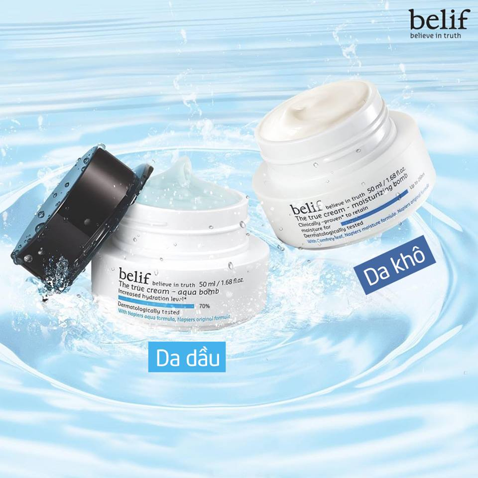 Kem cấp ẩm tức thì dạng gel Belif The True Cream Aqua Bomb 10ml-Sample