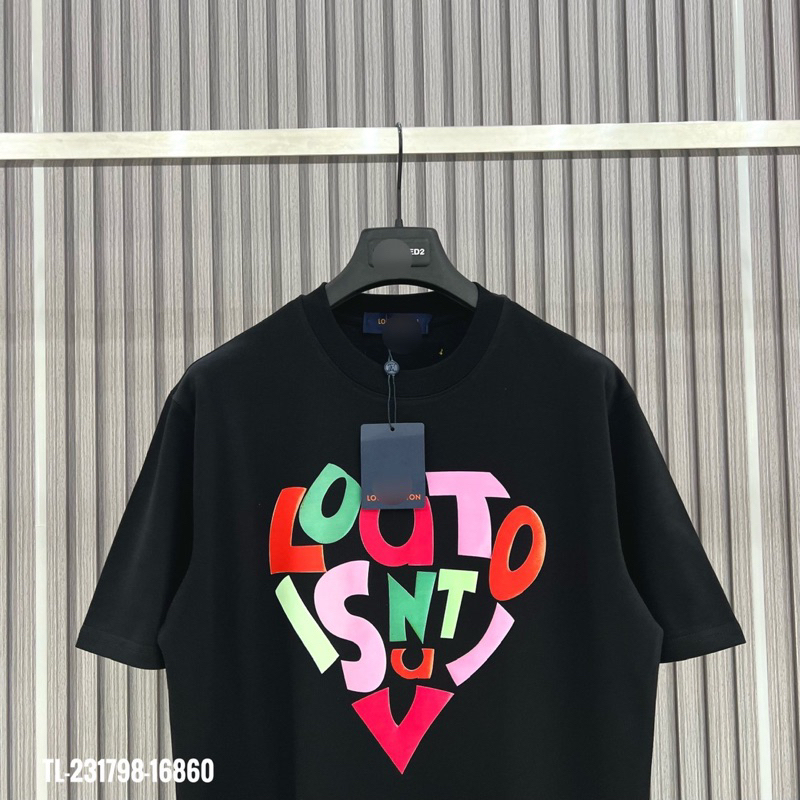 Áo phông LOU chữ trái tim nhiều màu TTA755