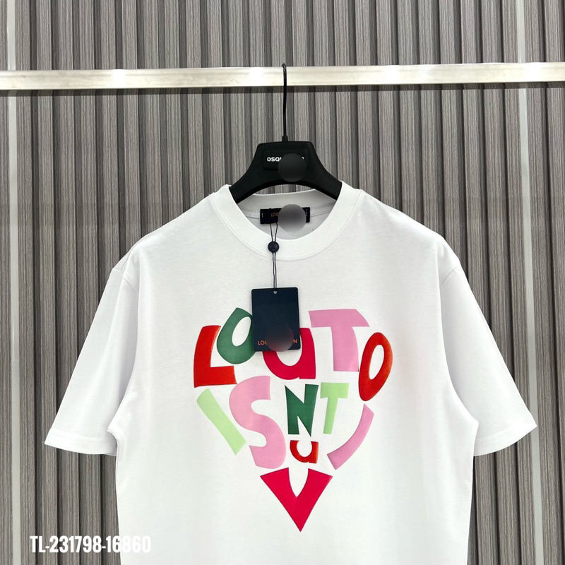 Áo phông LOU chữ trái tim nhiều màu TTA755