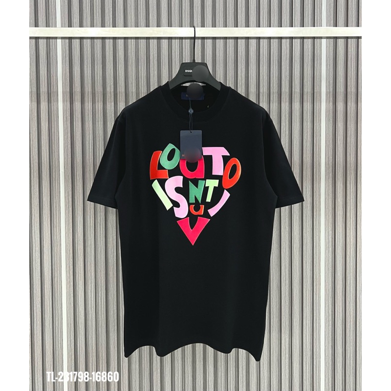 Áo phông LOU chữ trái tim nhiều màu TTA755