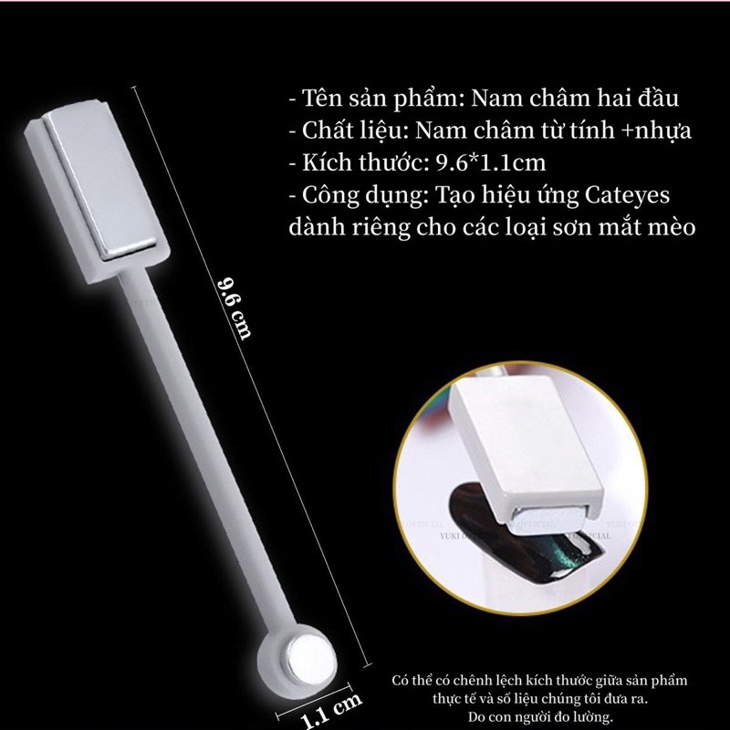 Nam châm 2 đầu - cây hút mắt mèo giá siêu rẻ - nam châm siêu to - nam châm hơ mắt mèo kim cương chuyên dụng