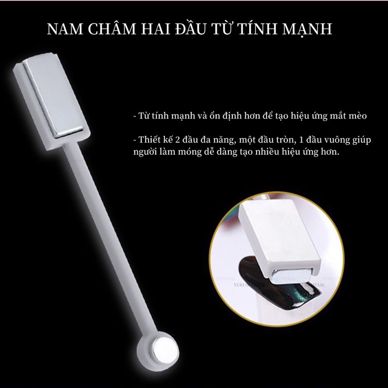 Nam châm 2 đầu - cây hút mắt mèo giá siêu rẻ - nam châm siêu to - nam châm hơ mắt mèo kim cương chuyên dụng