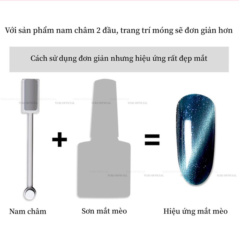 Nam châm 2 đầu - cây hút mắt mèo giá siêu rẻ - nam châm siêu to - nam châm hơ mắt mèo kim cương chuyên dụng