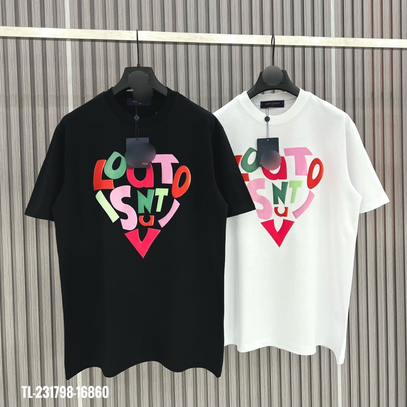 Áo phông LOU chữ trái tim nhiều màu TTA755