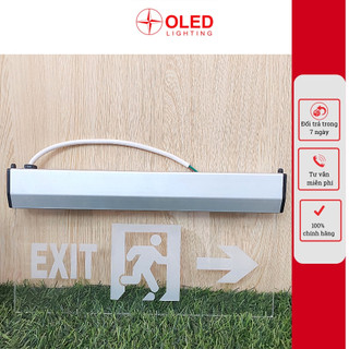 Đèn exit, đèn led thoát hiểm và chiếu sáng khẩn cấp mặt kính sang trọng - bảo hành 2 năm, Oled lighting