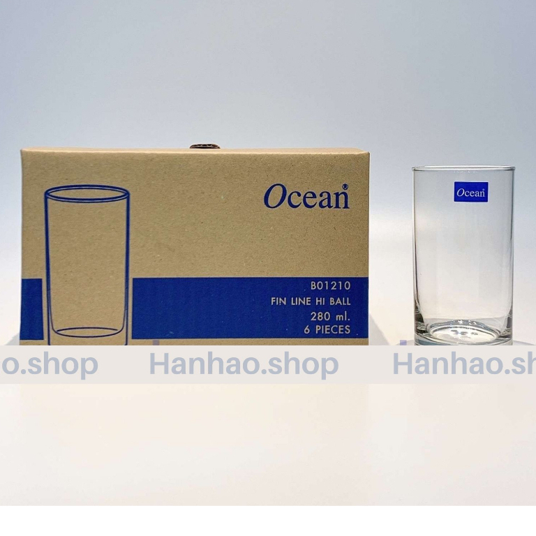 Bộ 6 Cốc Ly Thủy Tinh Ocean Thái Lan LINE JUICE 280ml