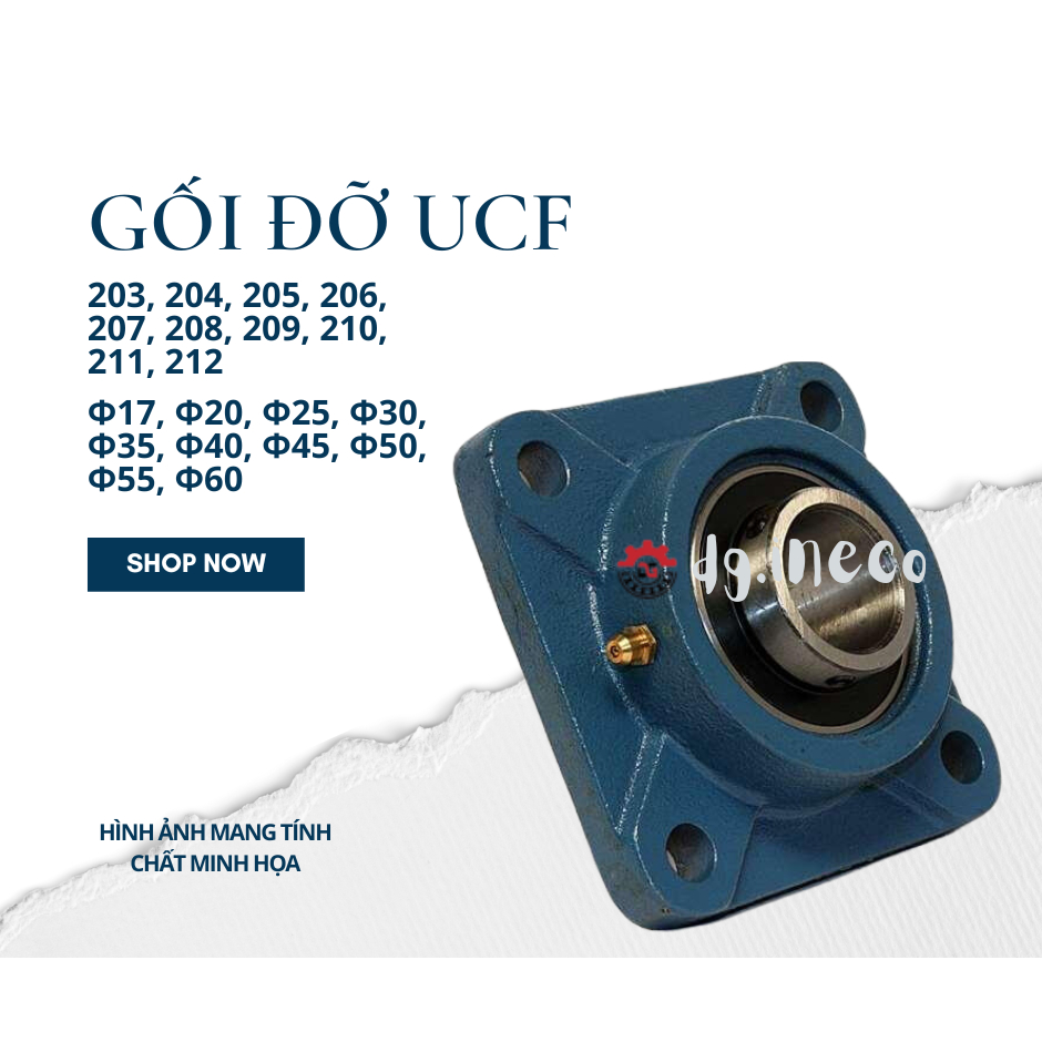 🔼vòng bi 『 bạc đạn 』 gối đỡ ► UCF203, UCF204, UCF205, UCF206, UCF207, UCF208, UCF209, UCF210, UCF211, UCF212
