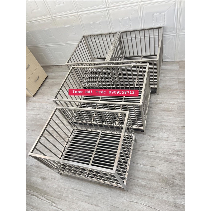 CHUỒNG INOX NUÔI SINH SẢN - NUÔI CHÓ NHỎ - CHUỒNG INOX PHƠI NẮNG CHÓ CON