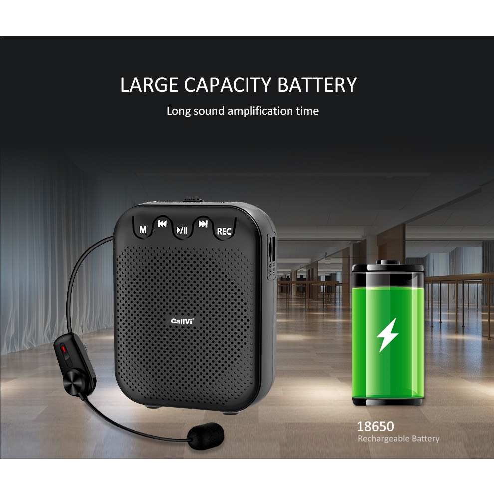 Máy trợ giảng không dây CALLVI V-727 chính hãng bluetooth 5.0 30w