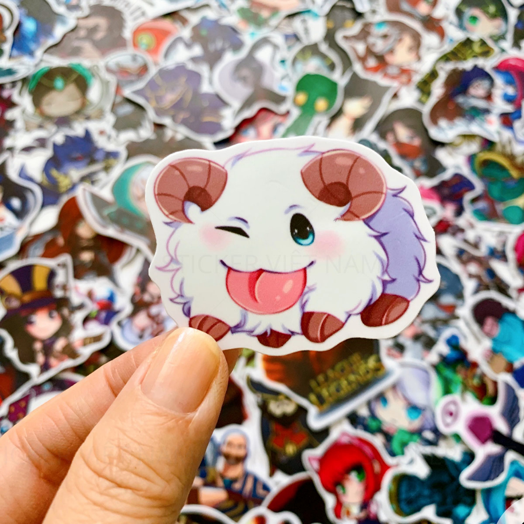 Sticker LIÊN MINH HUYỀN THOẠI - LOL decal hình dán chống nước trang trí xe, laptop, nón bảo hiểm
