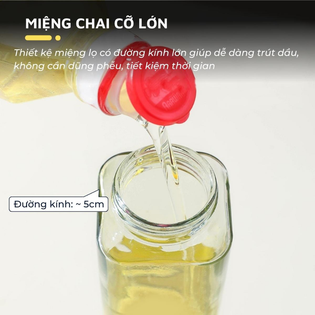 Chai đựng dầu ăn, nước mắm, xì dầu thông minh DandiHome