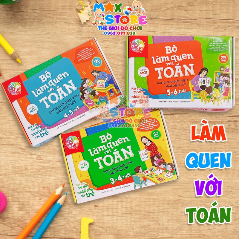 Bộ Làm Quen Toán Theo Chủ Đề Dành Cho Giáo Viên Và Phụ Huynh Dạy Bé Các Lứa Tuổi Mầm Non