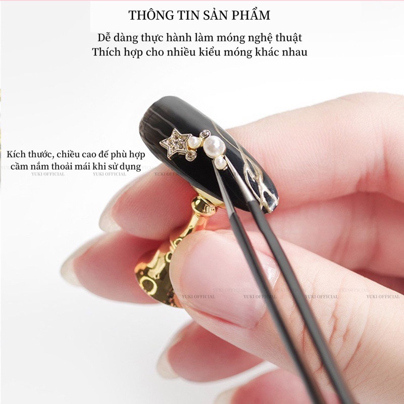 Đế nhựa 5 chân - đế làm nailbox - đế gắn móng giả nam châm - đế quân cờ - đế nhựa gắn móng làm mẫu - set đế làm nail