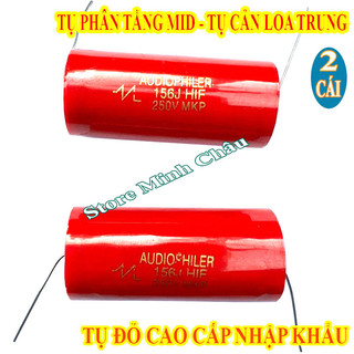 2 tụ chống cháy loa trung 15mf đỏ nhập khẩu - tụ cản loa mid - giá 2 chiếc