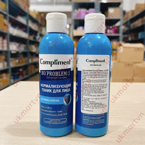 Toner Compliment No Problem Salicylic Acid Làm Sạch Da Kiềm Dầu Giảm Mụn 200ml