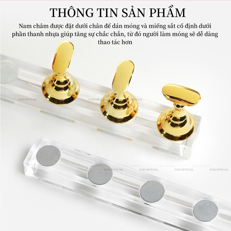 Đế nhựa 5 chân - đế làm nailbox - đế gắn móng giả nam châm - đế quân cờ - đế nhựa gắn móng làm mẫu - set đế làm nail