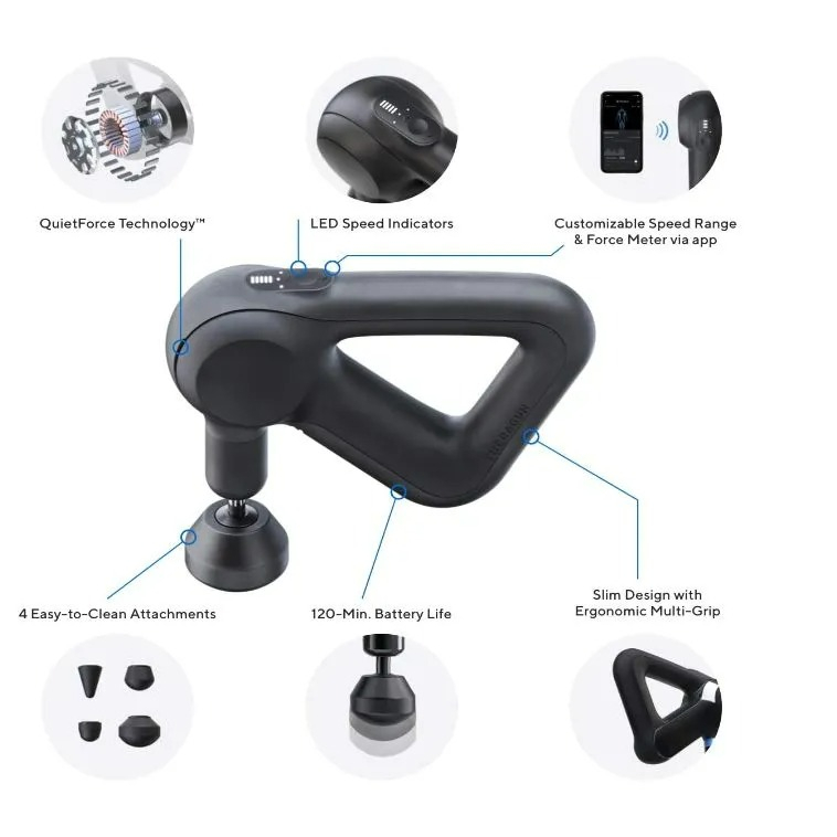 Thiết bị Massage Theragun Prime - Hiệu Suất Mạnh Mẽ, Hạn chế tiếng Ồn - Bảo Hành 12 Tháng - Hàng chính hãng