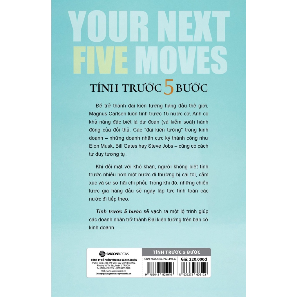 Sách Saigon Books - Tính Trước 5 Bước