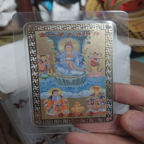 Kim bài linh phù quan âm thần tài ông địa