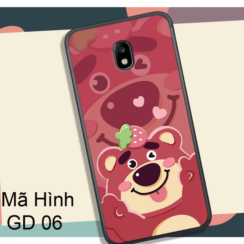 Ốp Lưng  SAMSUNG J3 PRO - J7 PRO  - J7 PLUS , In Hình Gấu Dâu Yêu Yêu.
