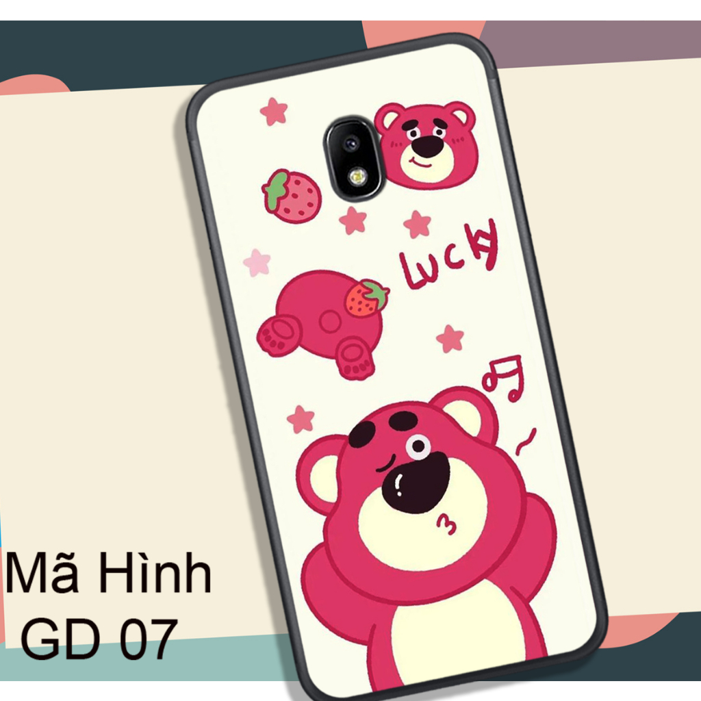 Ốp Lưng  SAMSUNG J3 PRO - J7 PRO  - J7 PLUS , In Hình Gấu Dâu Yêu Yêu.