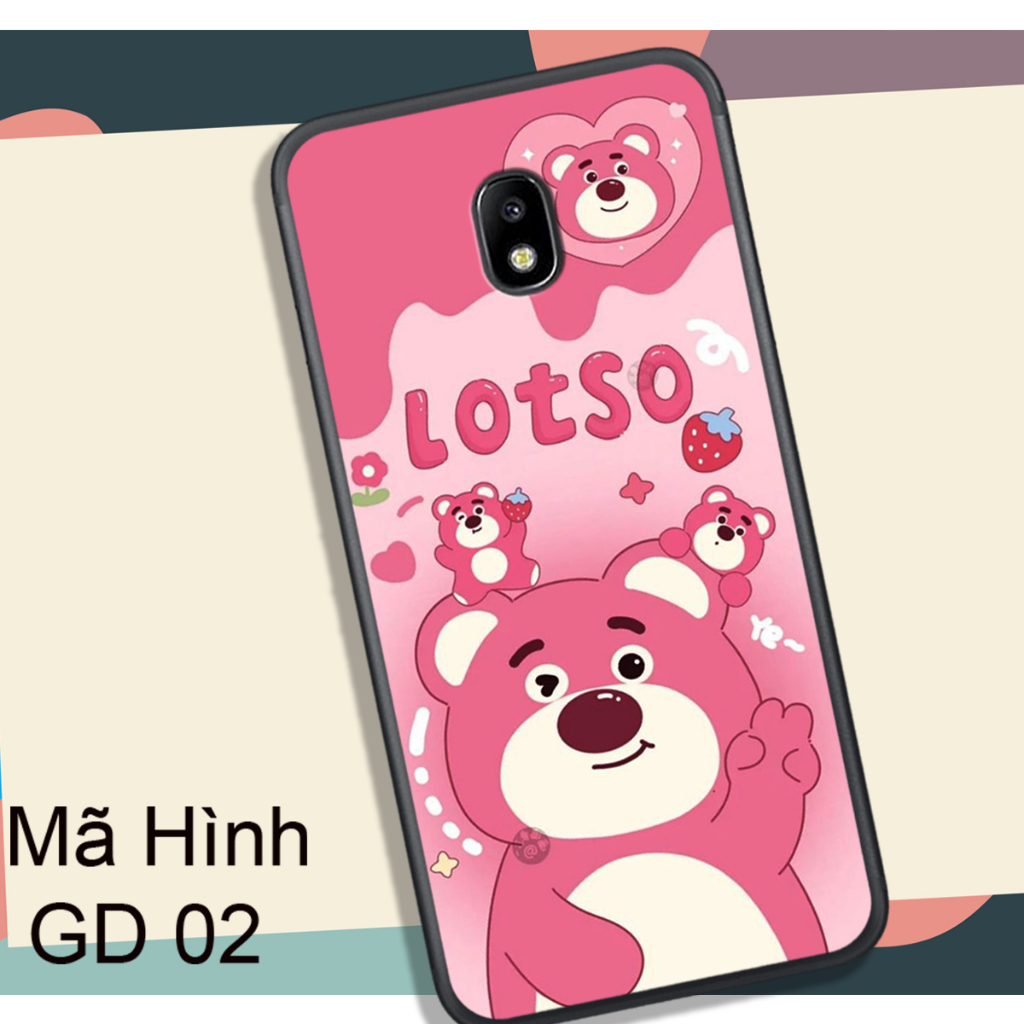 Ốp Lưng  SAMSUNG J3 PRO - J7 PRO  - J7 PLUS , In Hình Gấu Dâu Yêu Yêu.