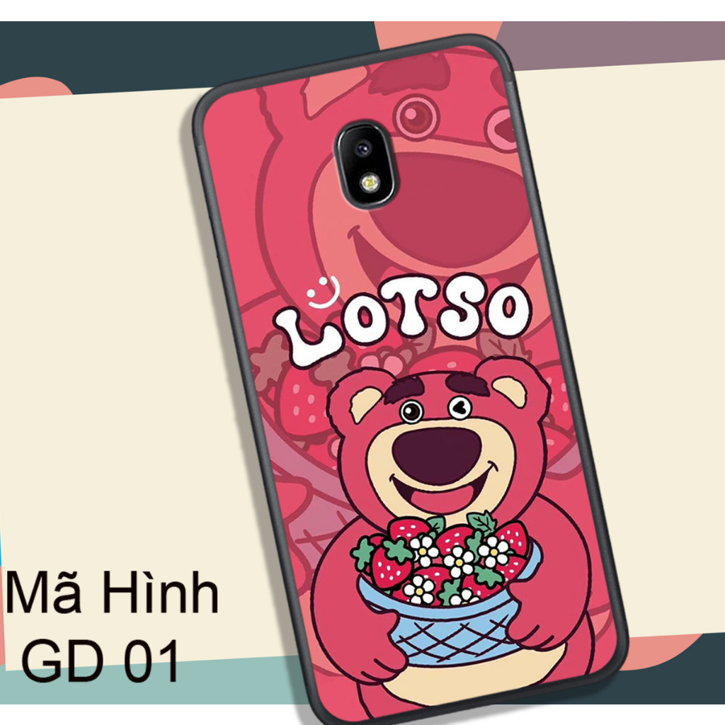 Ốp Lưng  SAMSUNG J3 PRO - J7 PRO  - J7 PLUS , In Hình Gấu Dâu Yêu Yêu.