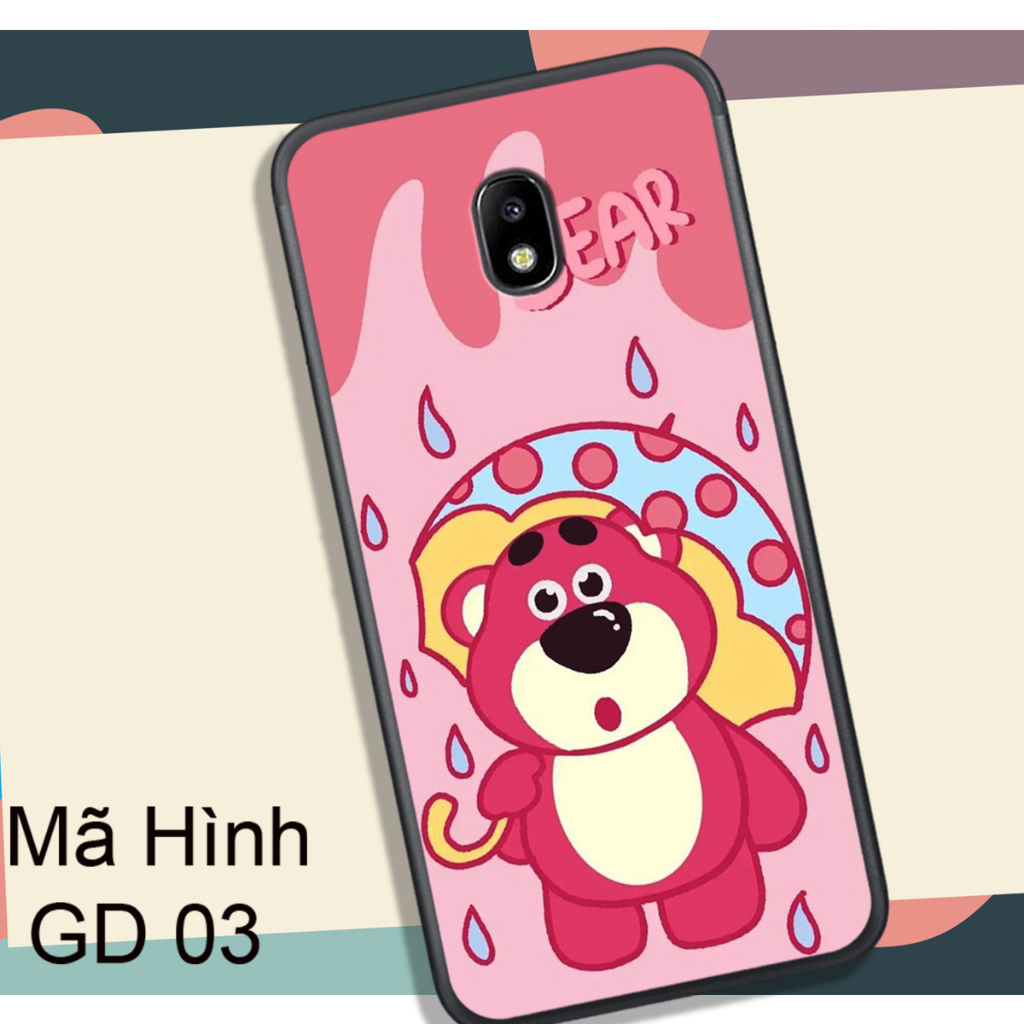 Ốp Lưng  SAMSUNG J3 PRO - J7 PRO  - J7 PLUS , In Hình Gấu Dâu Yêu Yêu.