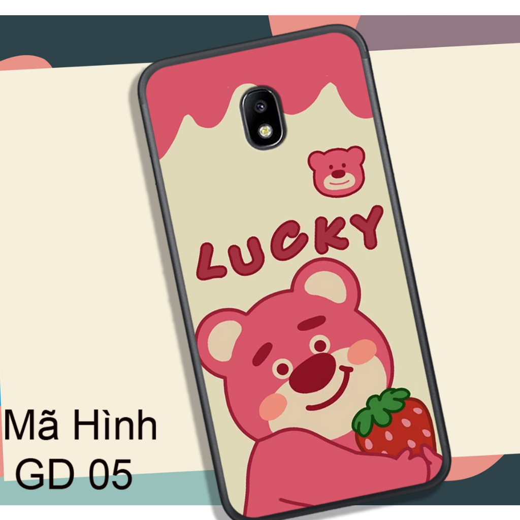 Ốp Lưng  SAMSUNG J3 PRO - J7 PRO  - J7 PLUS , In Hình Gấu Dâu Yêu Yêu.