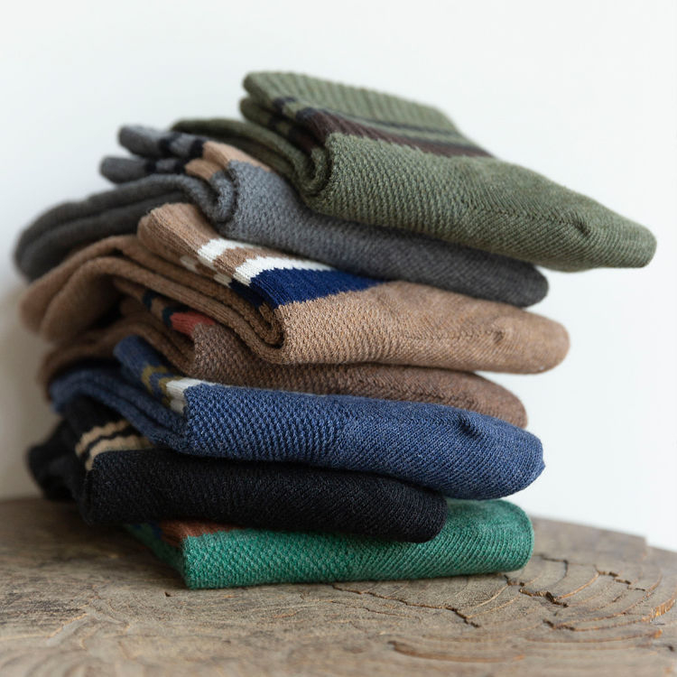 Set 5 đôi tất nam Chemmy cổ trung,tất nam phong cách vintage Hàn Quốc