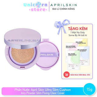 Phấn Nước April Skin Ultra Slim Cushion Airy Powder Slim Fixing Clear Cover
