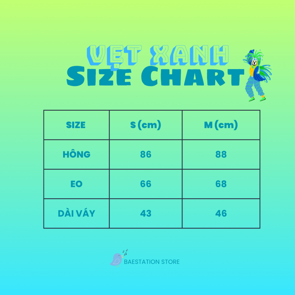 Váy nhung lông trái tim xanh neon