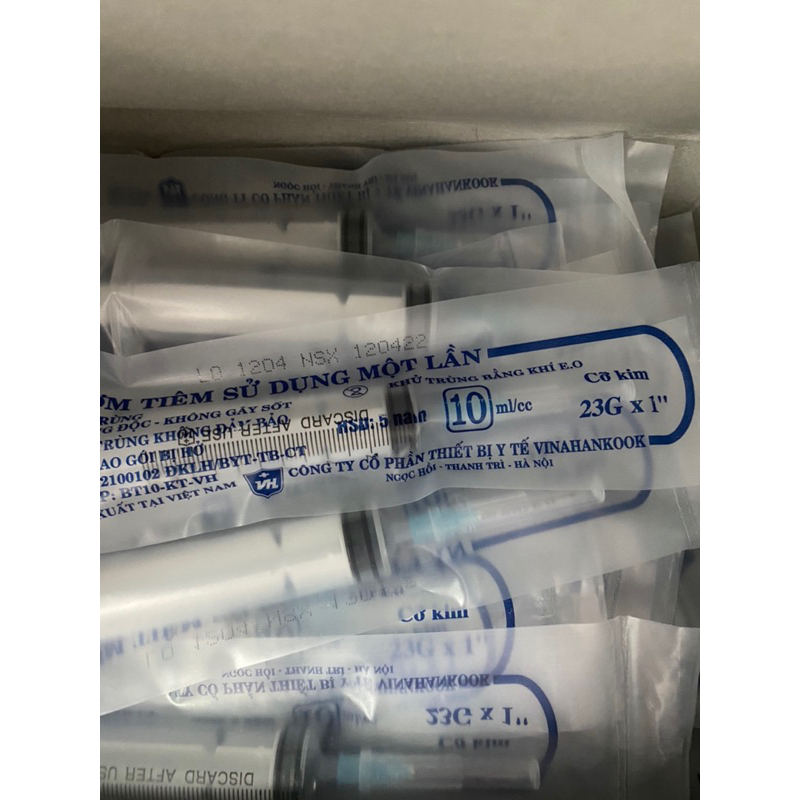 Bơm tiêm Vinahook 3cc/5cc/10cc