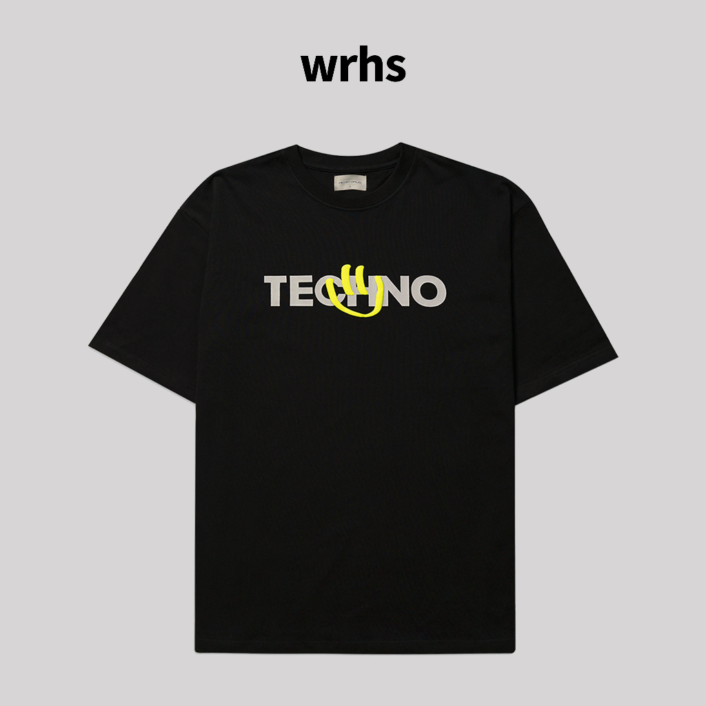 WRHS - Áo thun Oversized Happy Techno Unisex