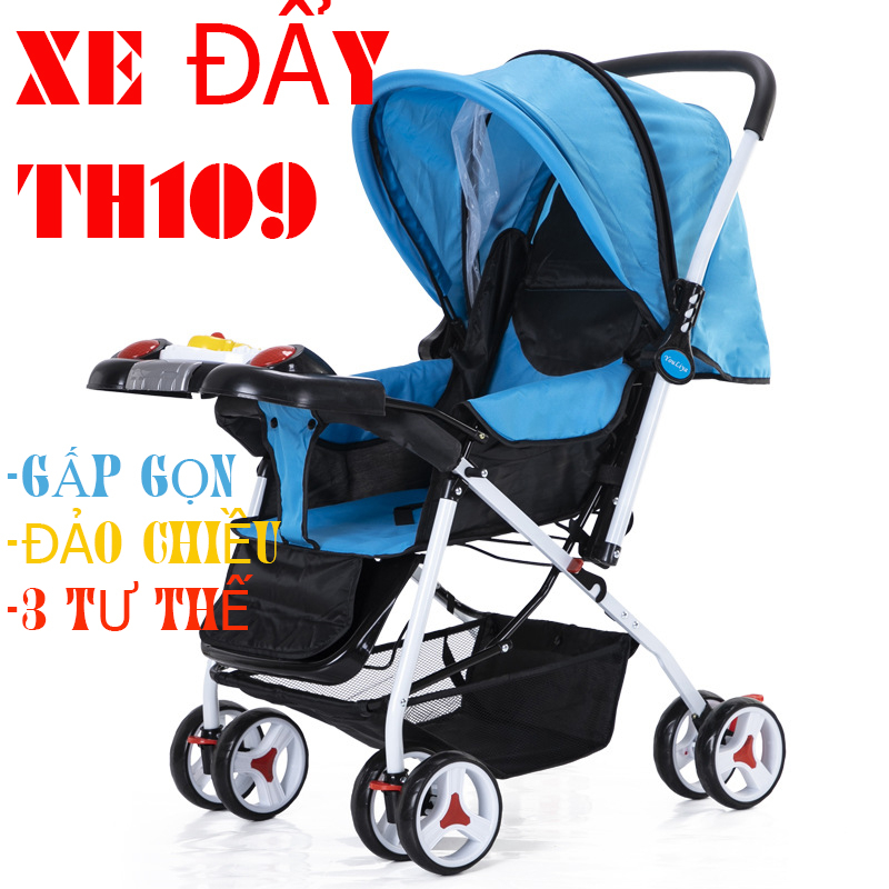 Xe đẩy cho bé 2D 3 kiểu thoáng rộng TH109 có nhạc