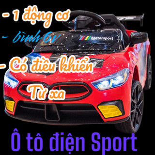 Xe ô tô điện trẻ em sport, có khiển sạc đầy đủ