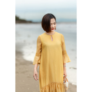 Đầm maxi thiết kế bebond - váy thiết kế cao cấp suông bèo đi biển - vivian dress