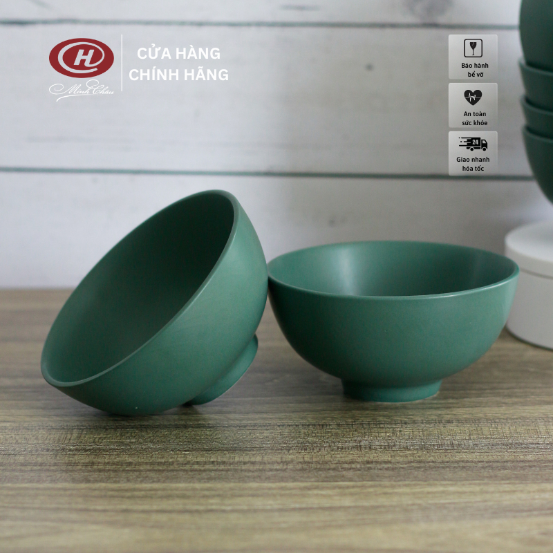 Bát Cơm Men Lì Xanh Cổ Vịt - Sứ Dílo