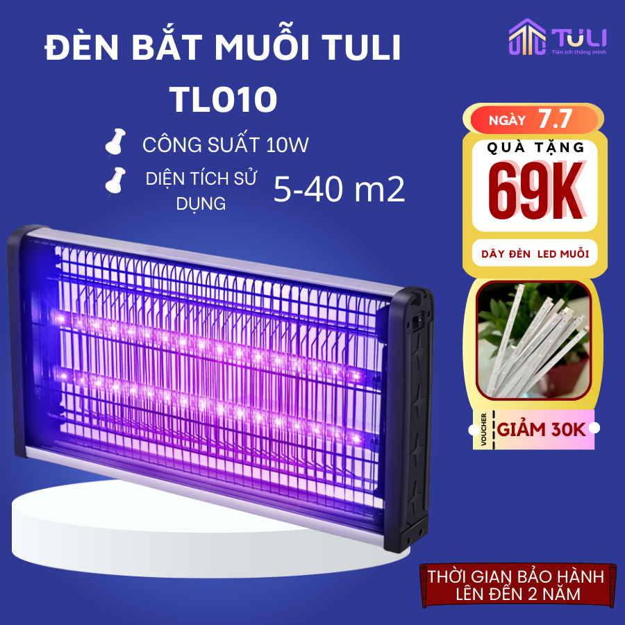Đèn Máy Bắt Muỗi Thông Minh Cao Cấp Remax TuLi TL010, Thu Hút Diệt Đuổi Côn Trùng, Hiệu Quả An Toàn Không Độc Hại