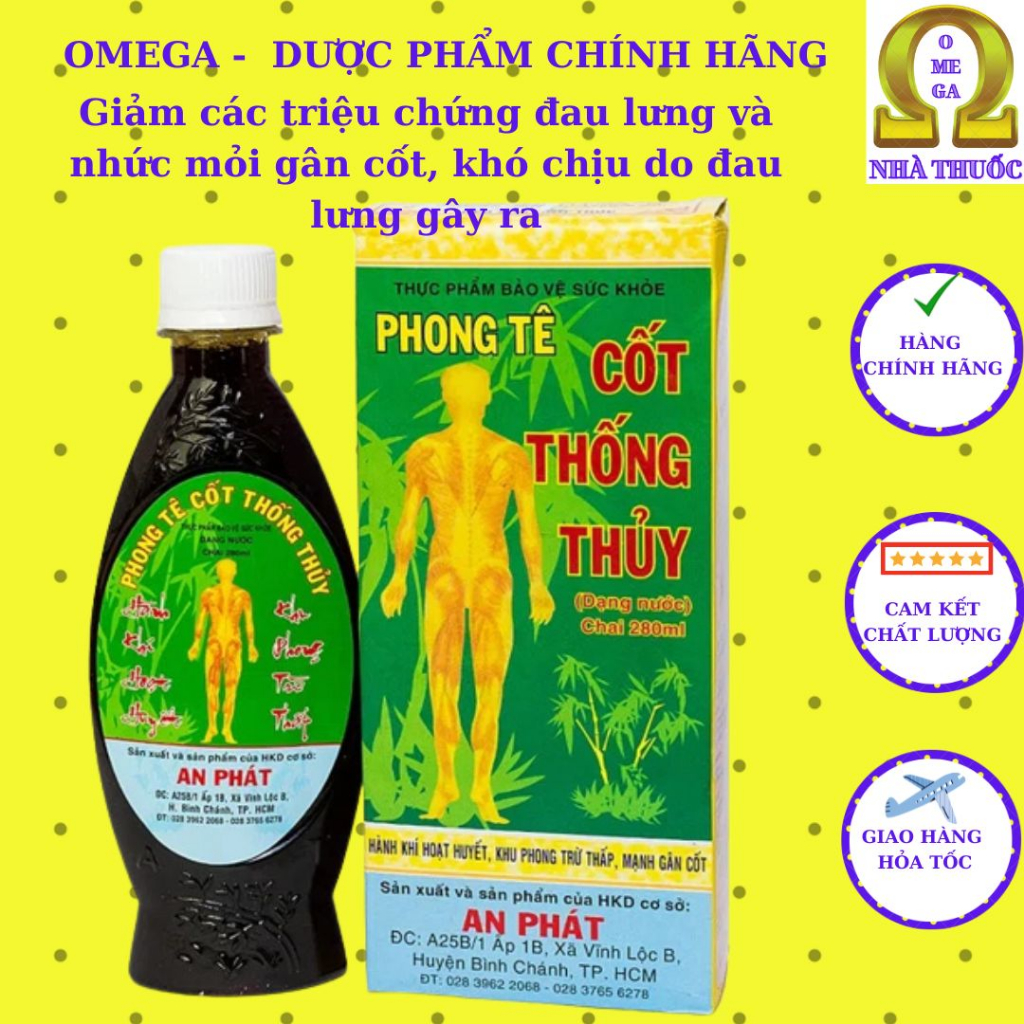 Phong Tê Cốt Thống Thủy - An Phát [Chính Hãng] - Khu Phong Trừ Thấp, Mạnh Gân Cốt