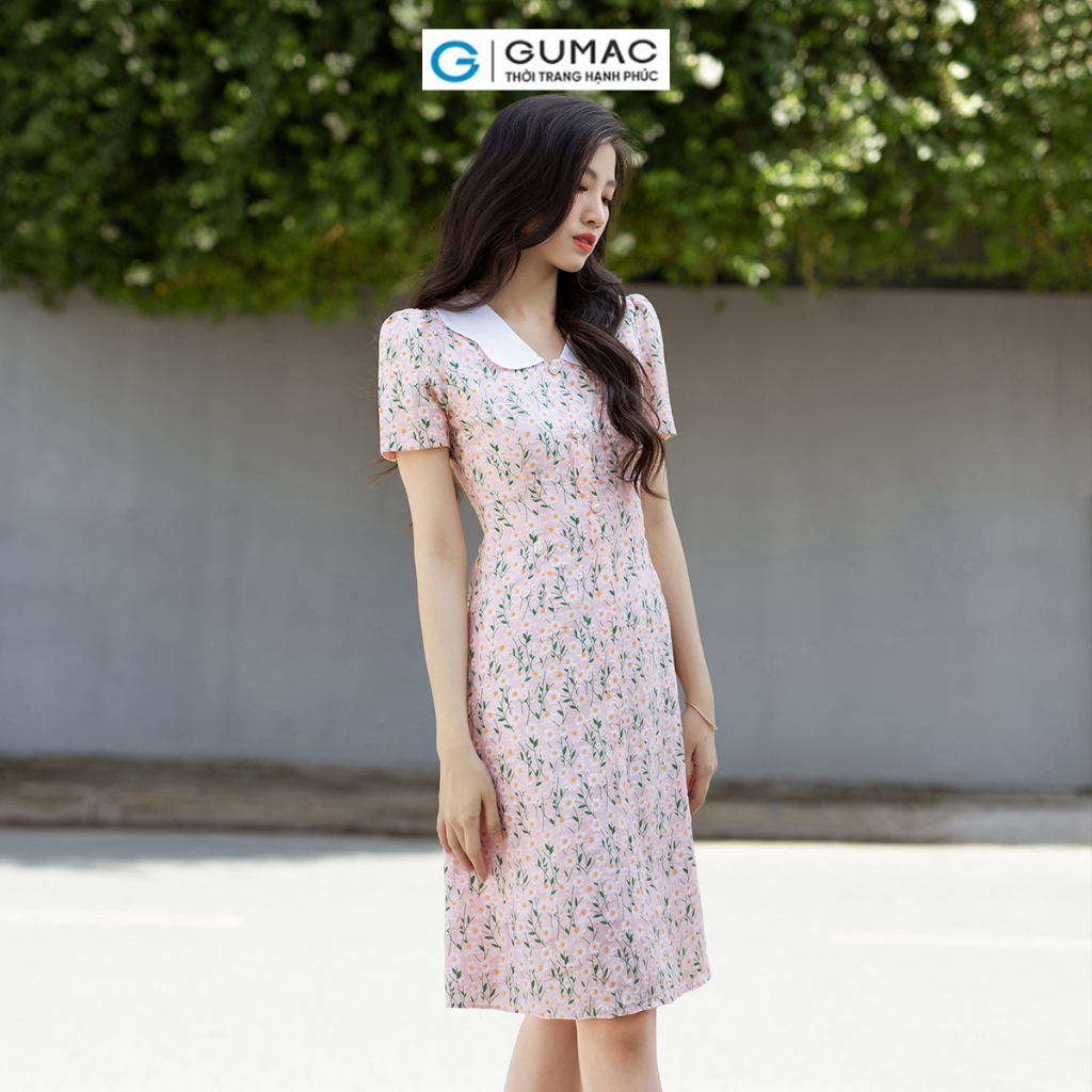 [BST THÁNG 7] Đầm A bâu phối thời trang GUMAC DD07023