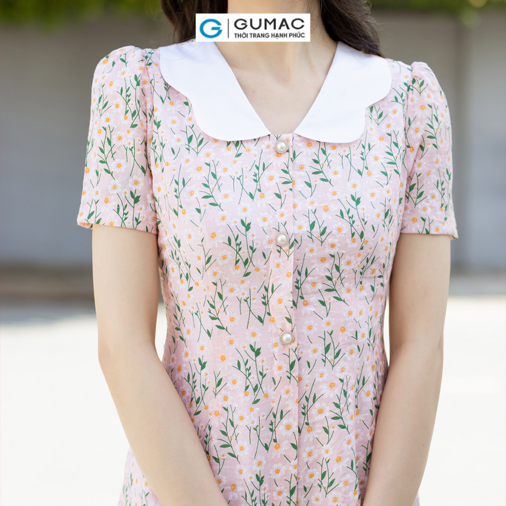[BST THÁNG 7] Đầm A bâu phối thời trang GUMAC DD07023